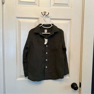Kids Gap Factory Forest Green Button-Up Shirt